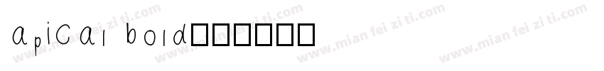 apical bold字体转换